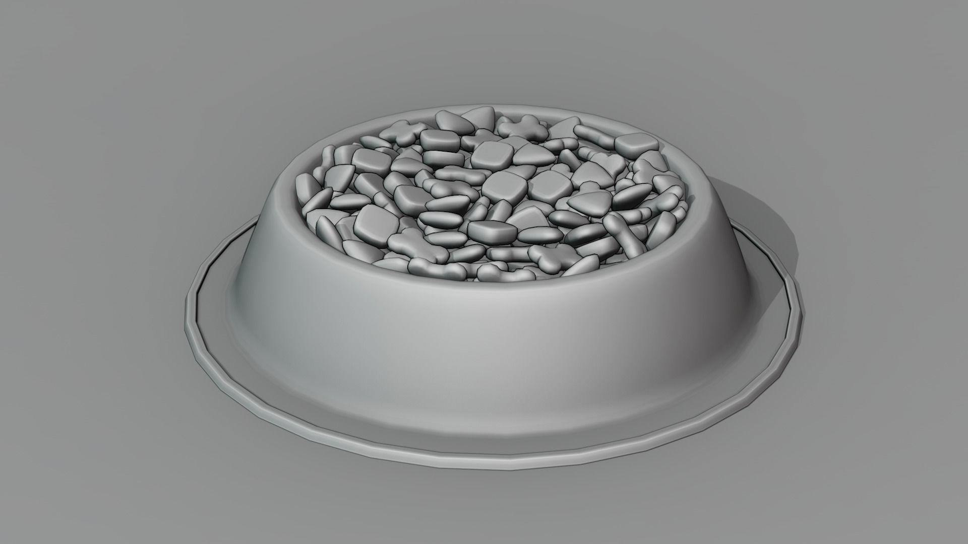 Dog Bowl 03 3D model_5