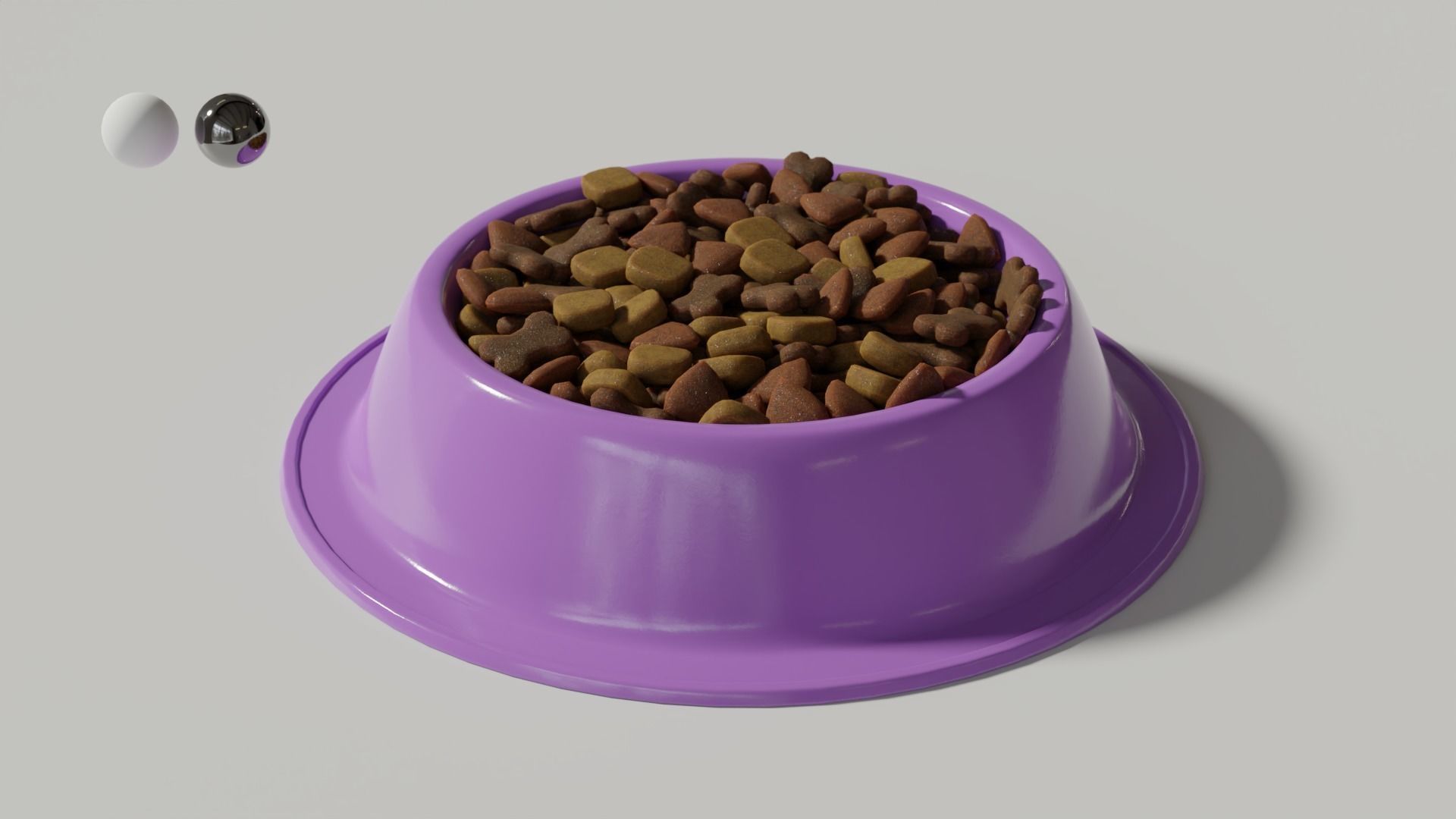 Dog Bowl 03 3D model_2