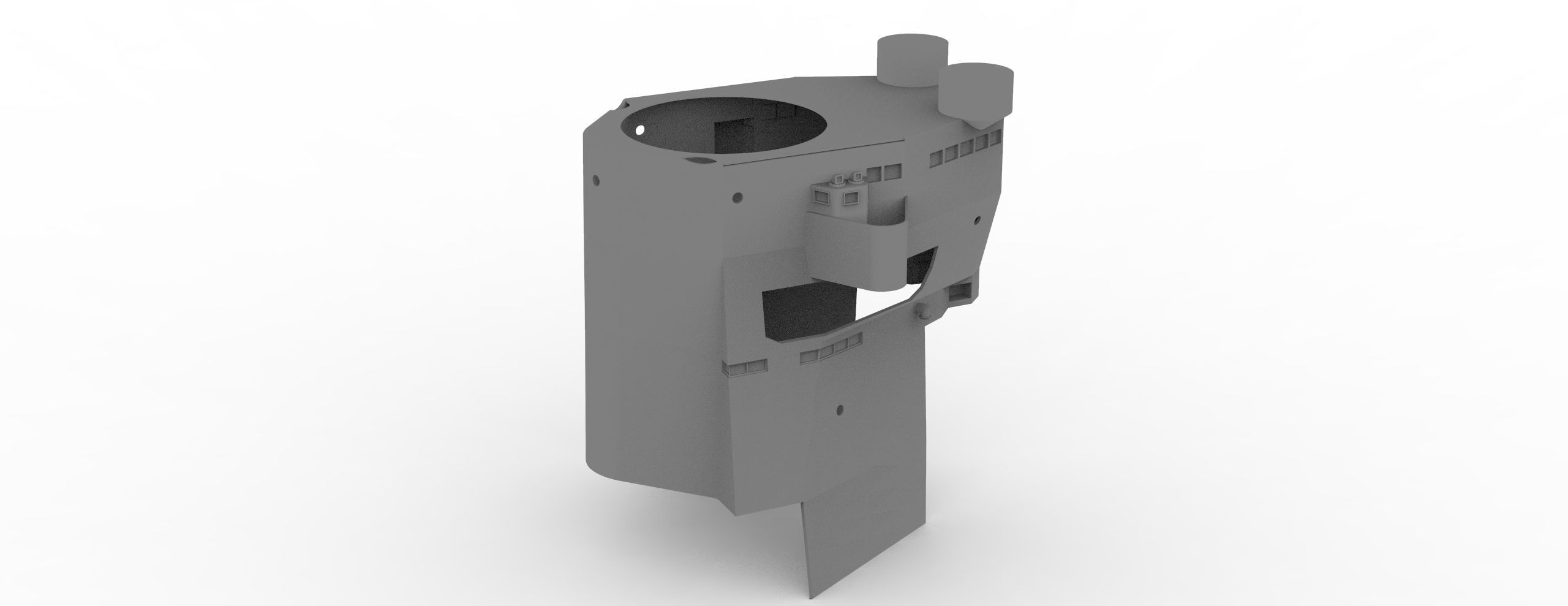Yamato superstructure full 3D print model_43