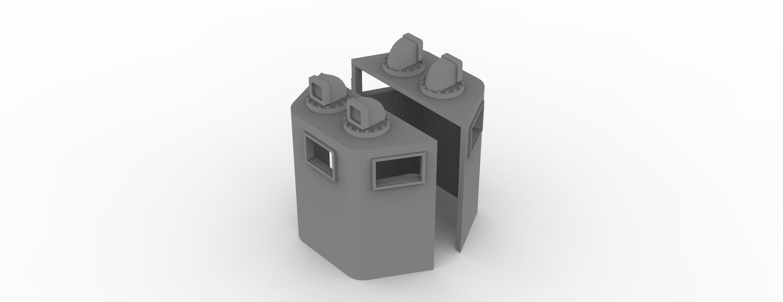 Yamato superstructure full 3D print model_55