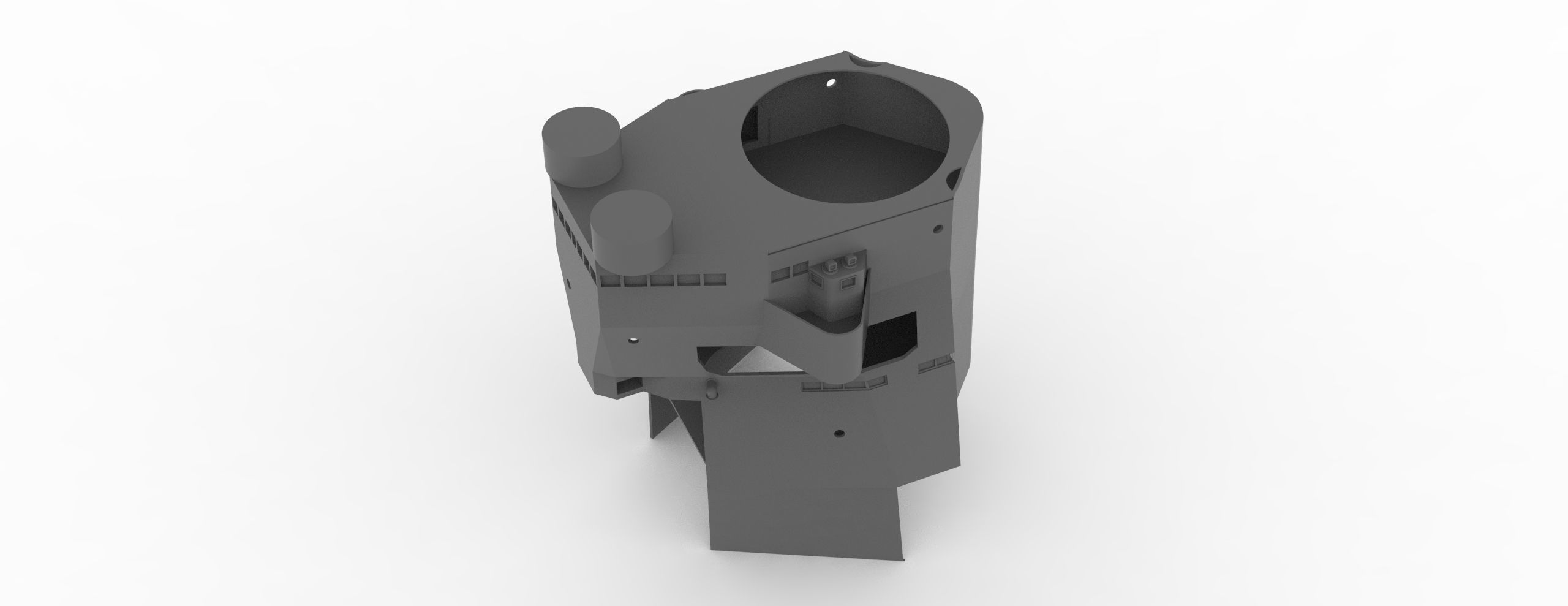 Yamato superstructure full 3D print model_42
