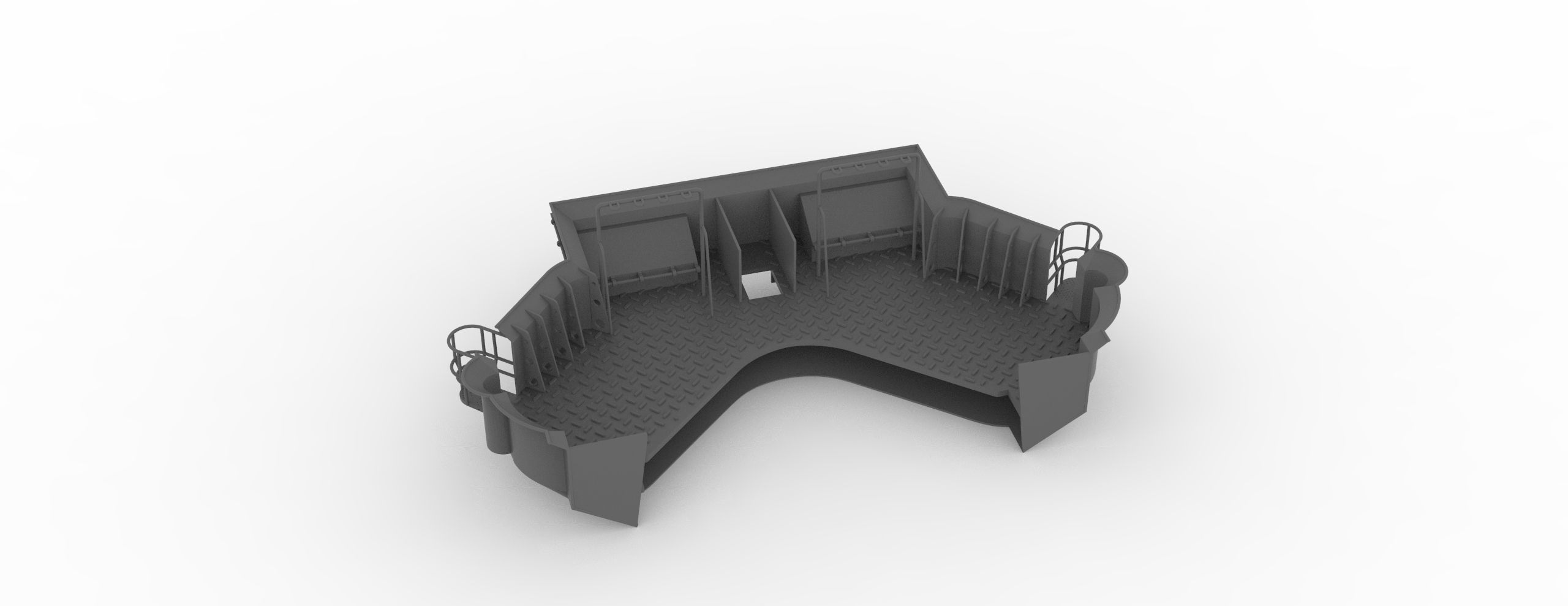 Yamato superstructure full 3D print model_45