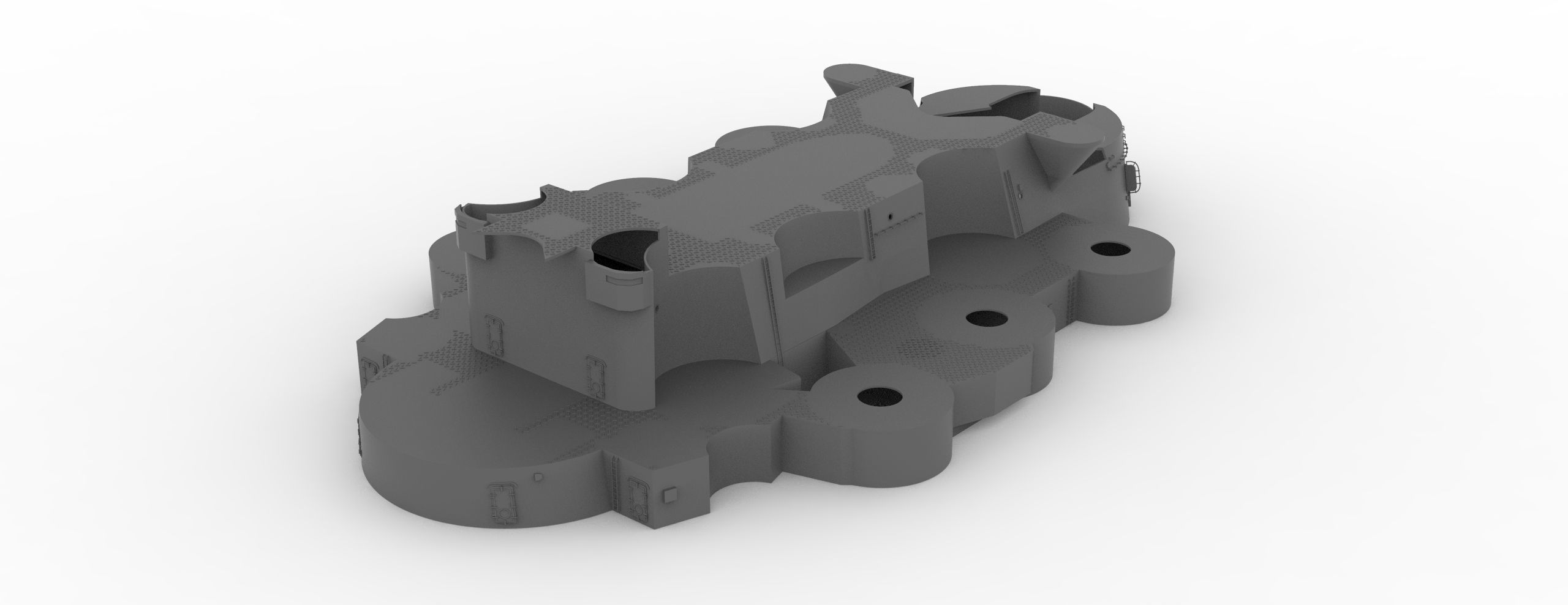 Yamato superstructure full 3D print model_7
