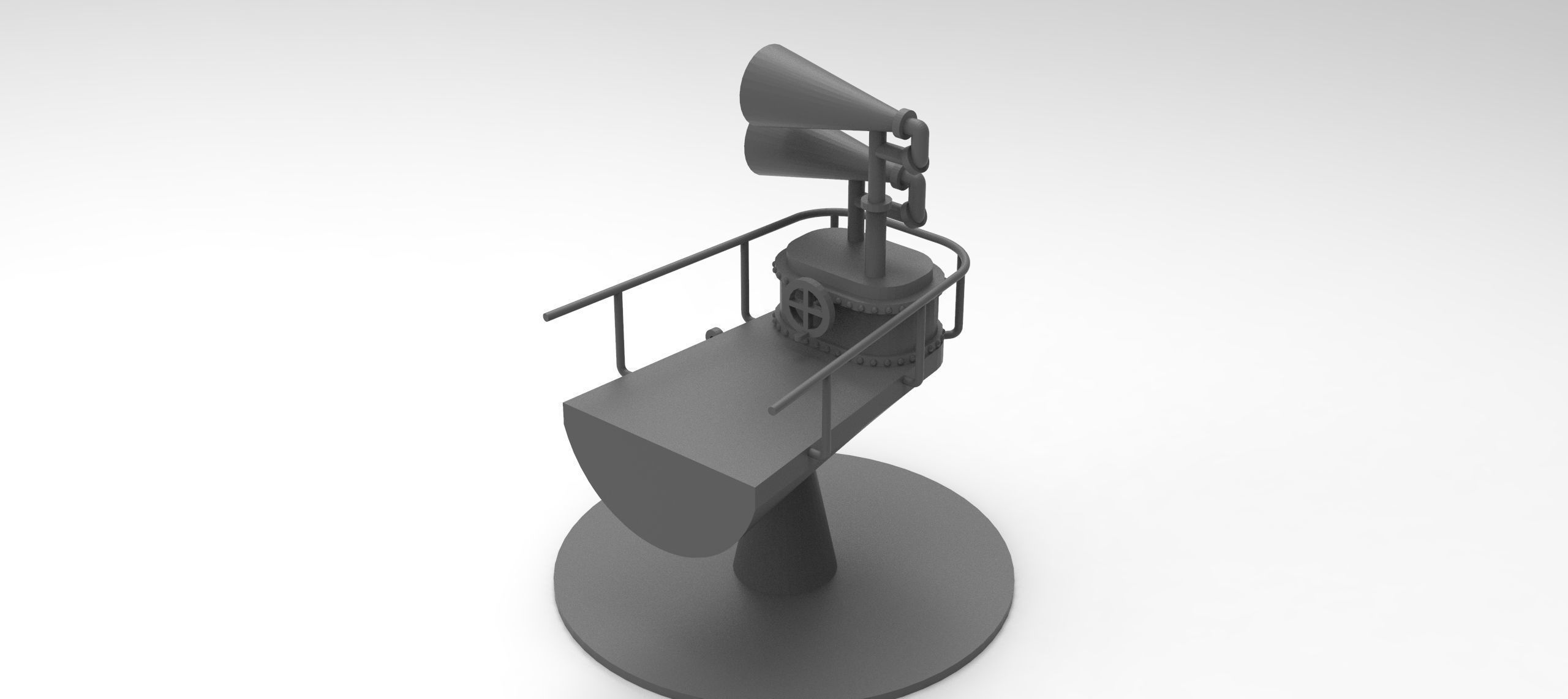 Yamato superstructure full 3D print model_84