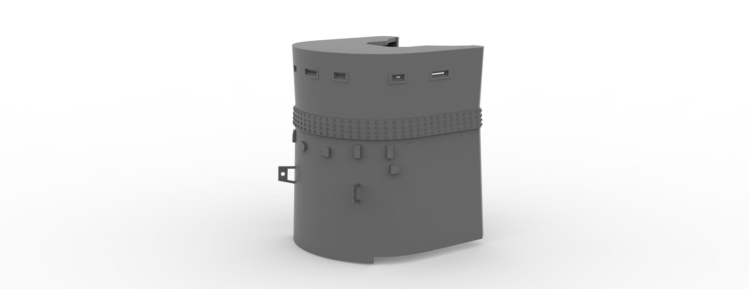 Yamato superstructure full 3D print model_59
