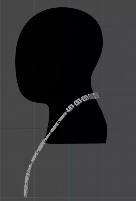 Explore the Future of Style with Our Cuban Chains Low-poly 3D model_0