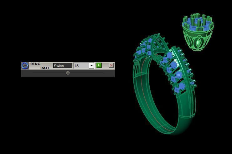 engagement daimond ring 3D print model_15