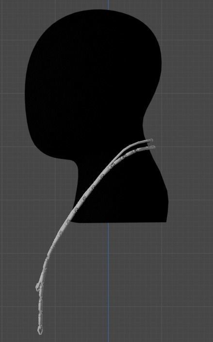 Three-Dimensional Elegance at your fingertips cuban chain Low-poly 3D model_1