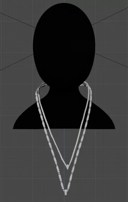 Three-Dimensional Elegance at your fingertips cuban chain Low-poly 3D model_0