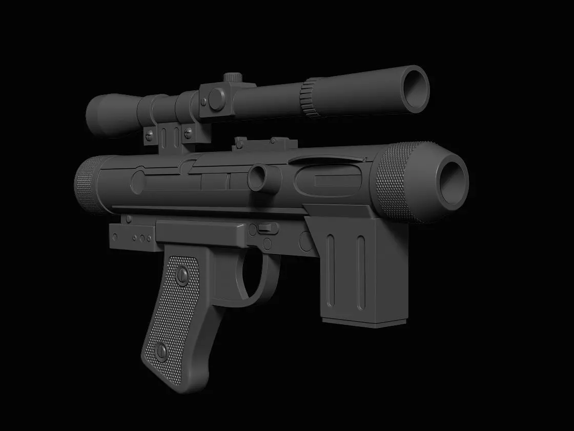 Se-14 Star Wars Blaster Mandalorian  3d Digital Download 3D print model_0
