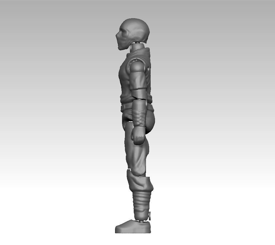 Storm Shadow - Gi Joe ARTICULATED ACTION FIGURE 100mm 3D print model_3