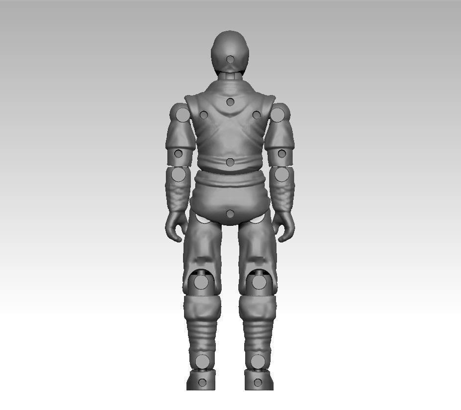 Storm Shadow - Gi Joe ARTICULATED ACTION FIGURE 100mm 3D print model_1