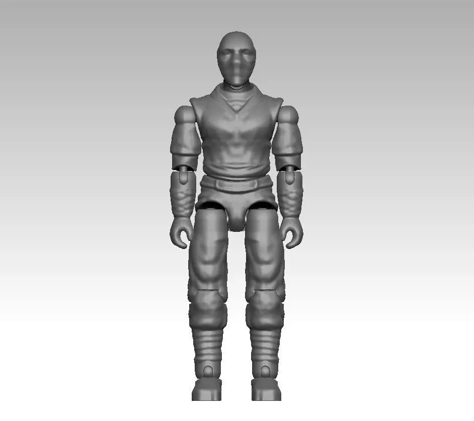 Storm Shadow - Gi Joe ARTICULATED ACTION FIGURE 100mm 3D print model_0