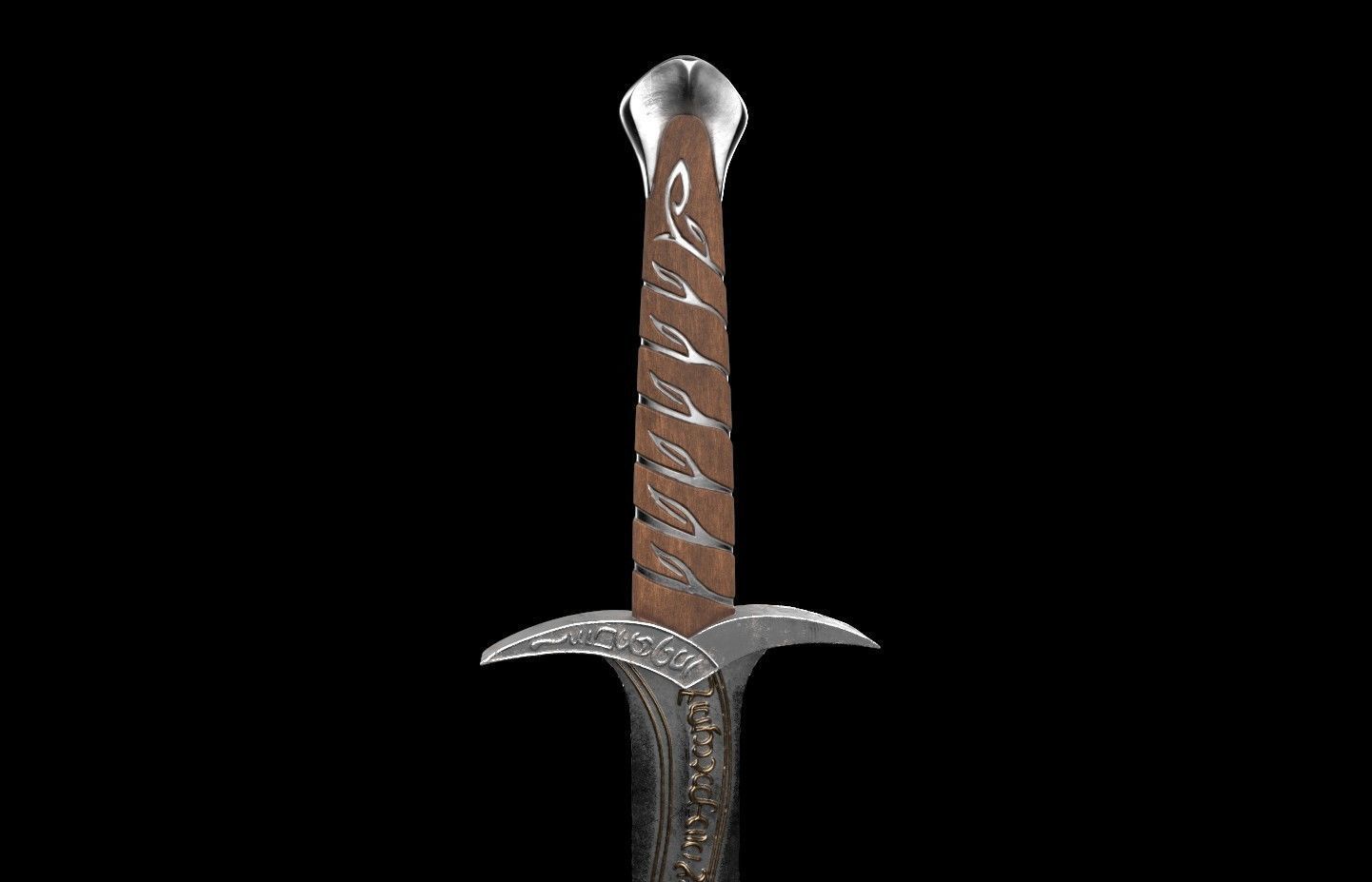 Frodo Bilbo Sword Sting lord of the rings 3D DIGITAL DOWNLOAD 3D print model_1
