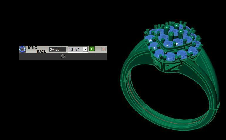 wedding ring  3D print model_13