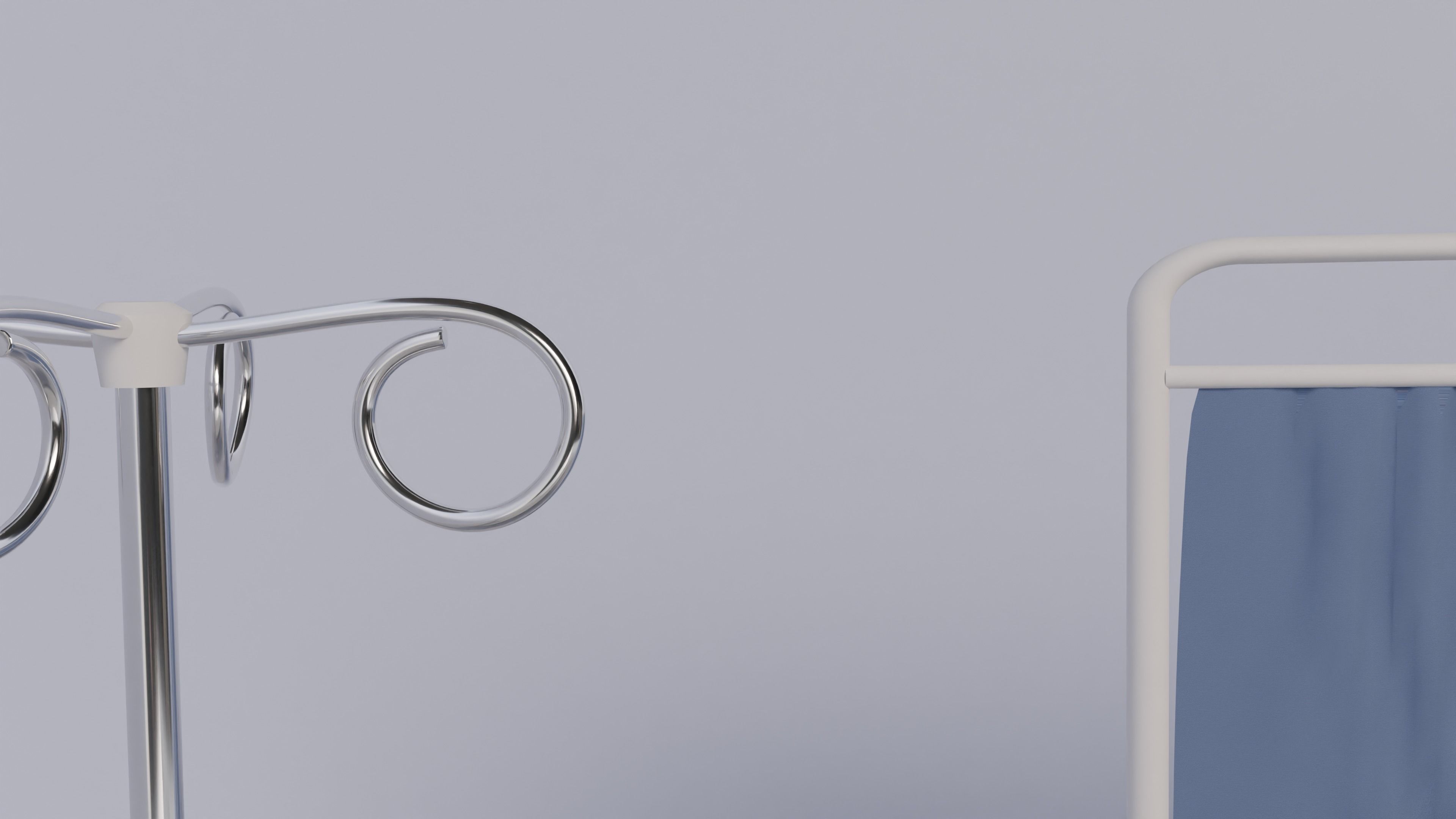 Hospital Room Props 3D model_3