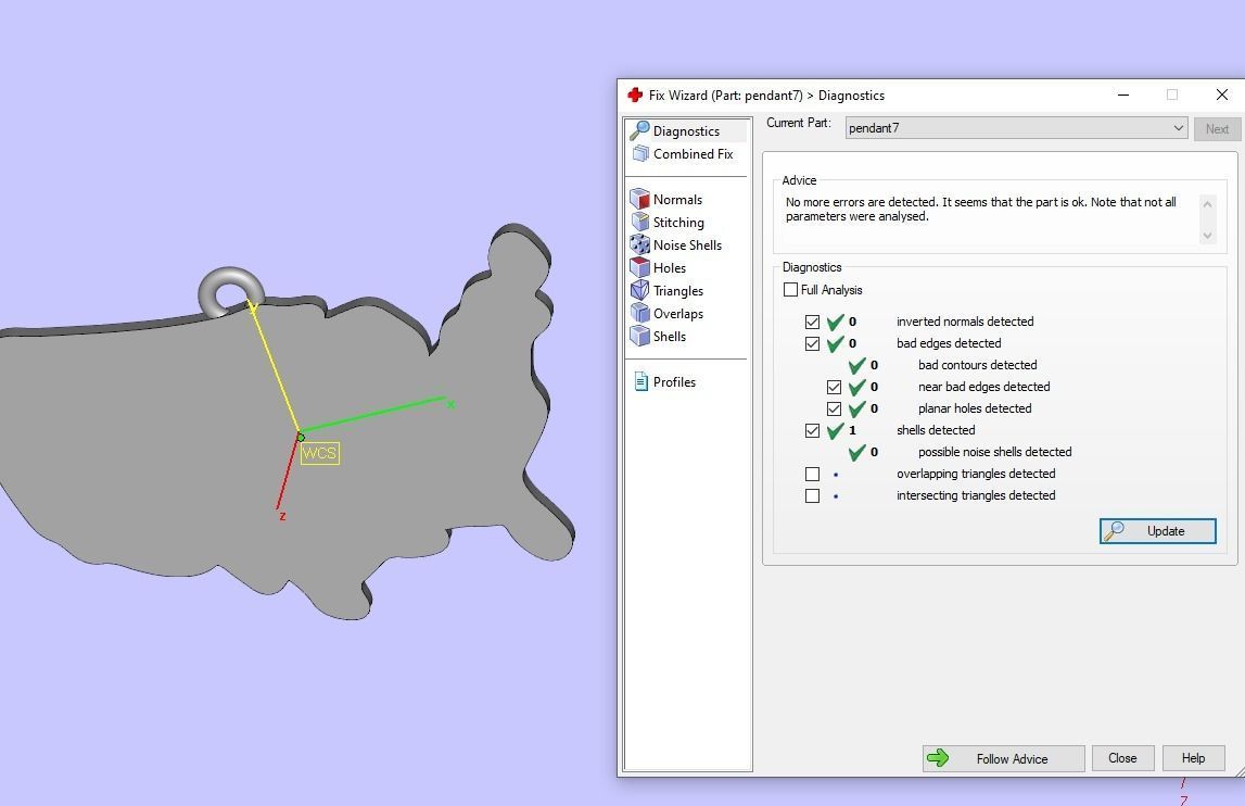 USA map pendants collection 3D print model_17