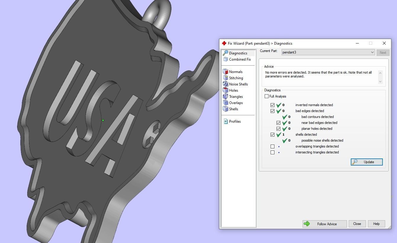 USA map pendants collection 3D print model_13