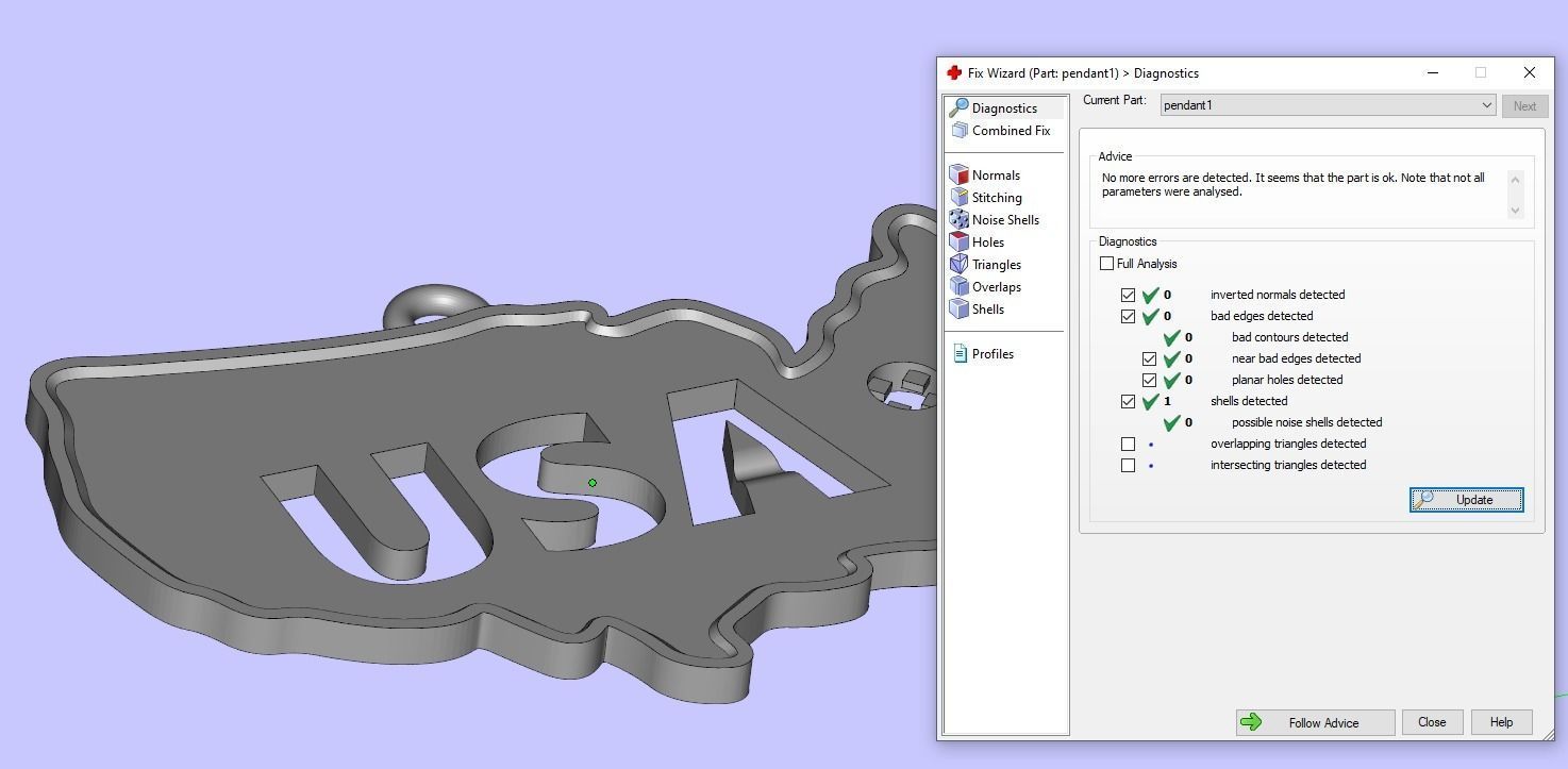 USA map pendants collection 3D print model_11
