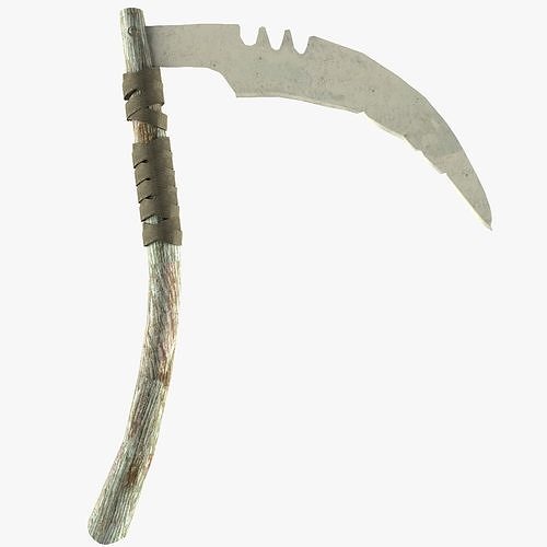 Scythe Low-poly 3D model