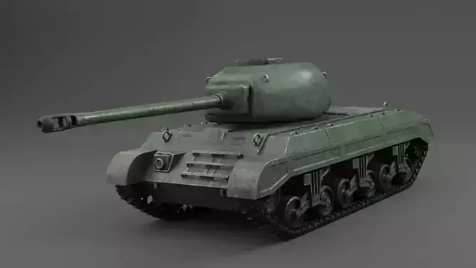 Medium Tank T23 Panzer T23 Mid Poly