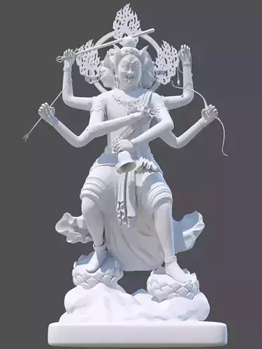 JinGangYeChaMingWang-Budhha-Sculpture