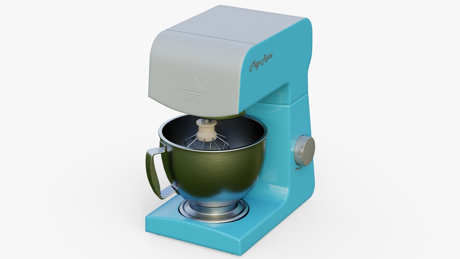 Electric Kitchen mixer PBR game ready Low-poly 3D model_1