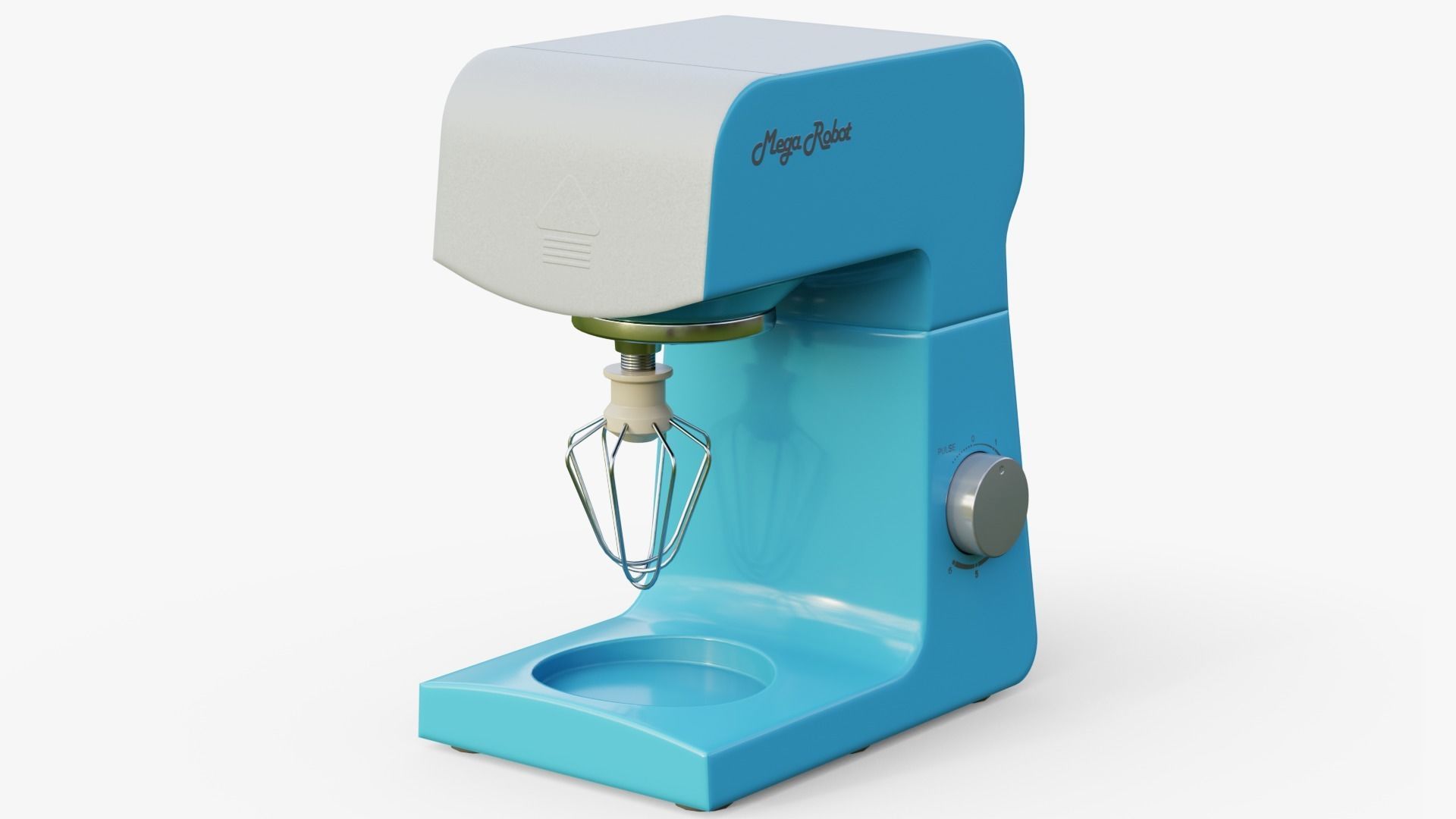 Electric Kitchen mixer PBR game ready Low-poly 3D model_5