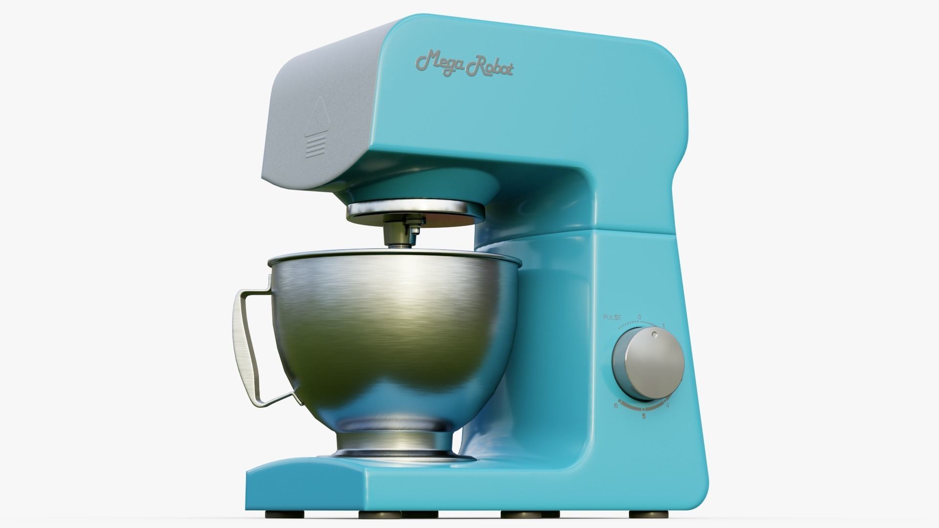 Electric Kitchen mixer PBR game ready Low-poly 3D model_4