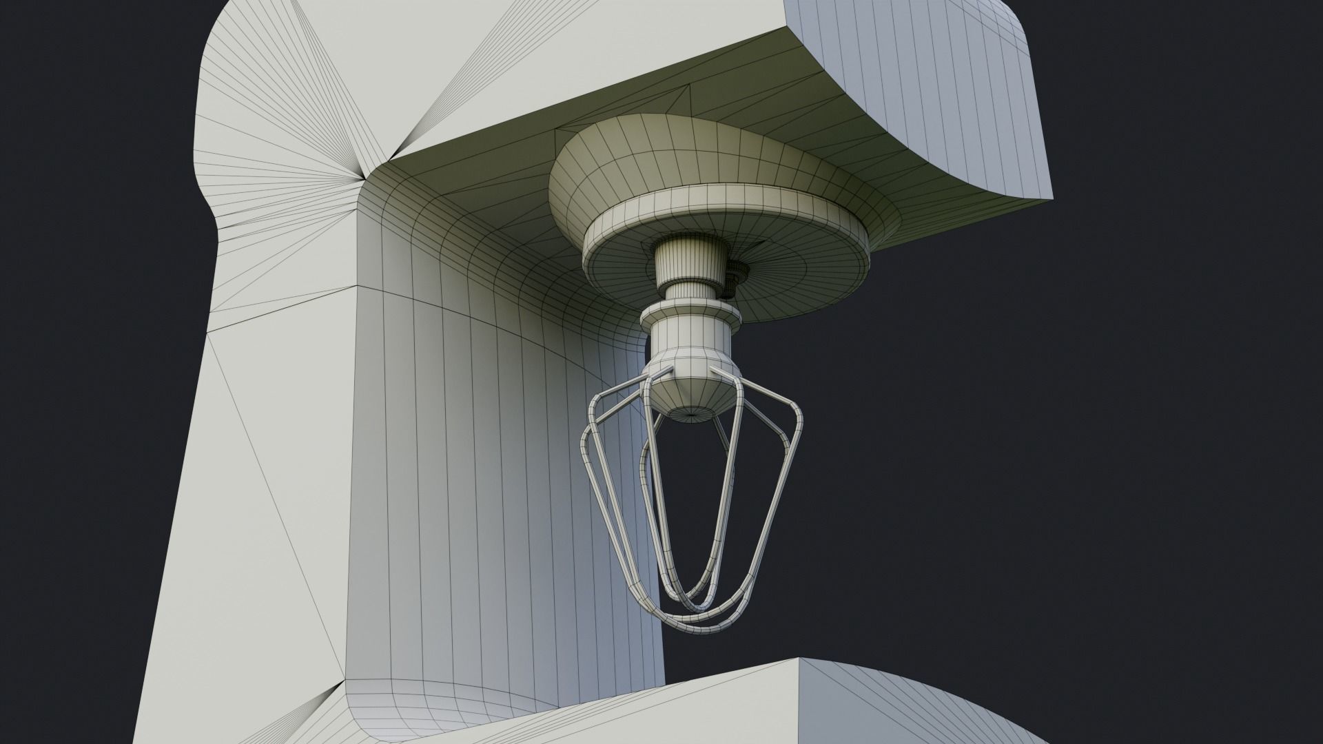 Electric Kitchen mixer PBR game ready Low-poly 3D model_8