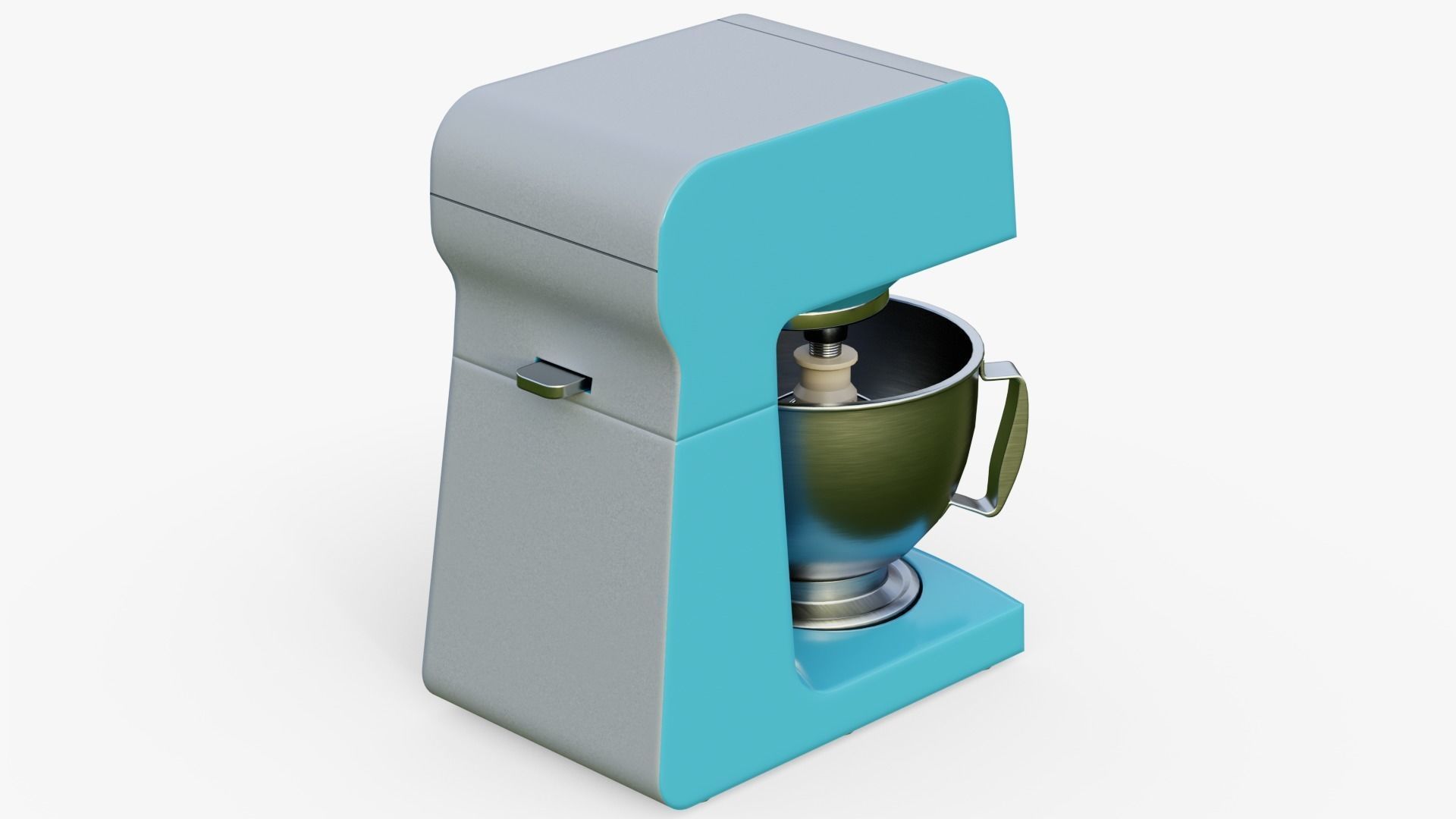 Electric Kitchen mixer PBR game ready Low-poly 3D model_3