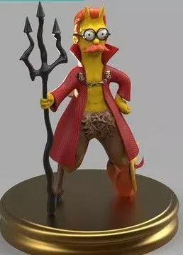 Devil Ned Flanders 3D print model