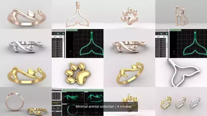 Minimal animal collection  Minimal animal collection