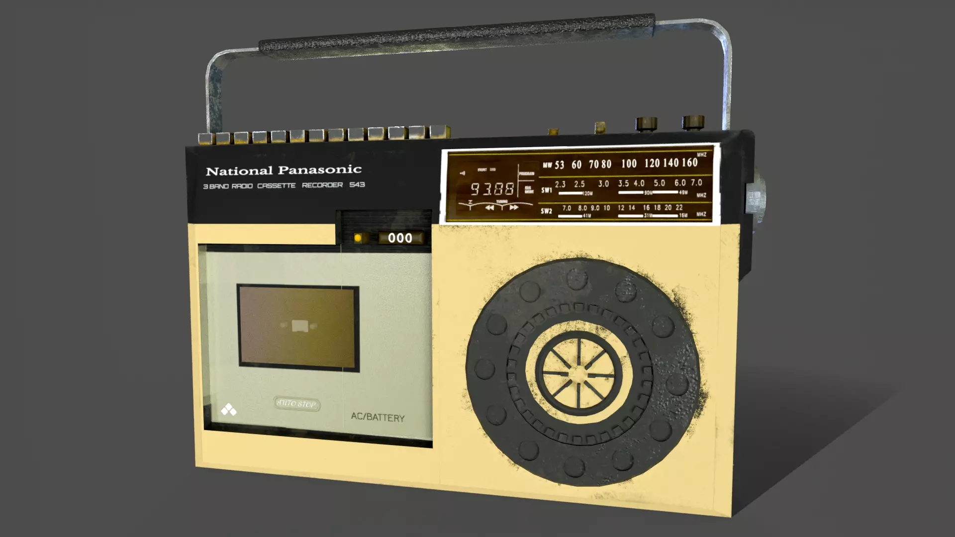Old Radio Vintage Free low-poly 3D model