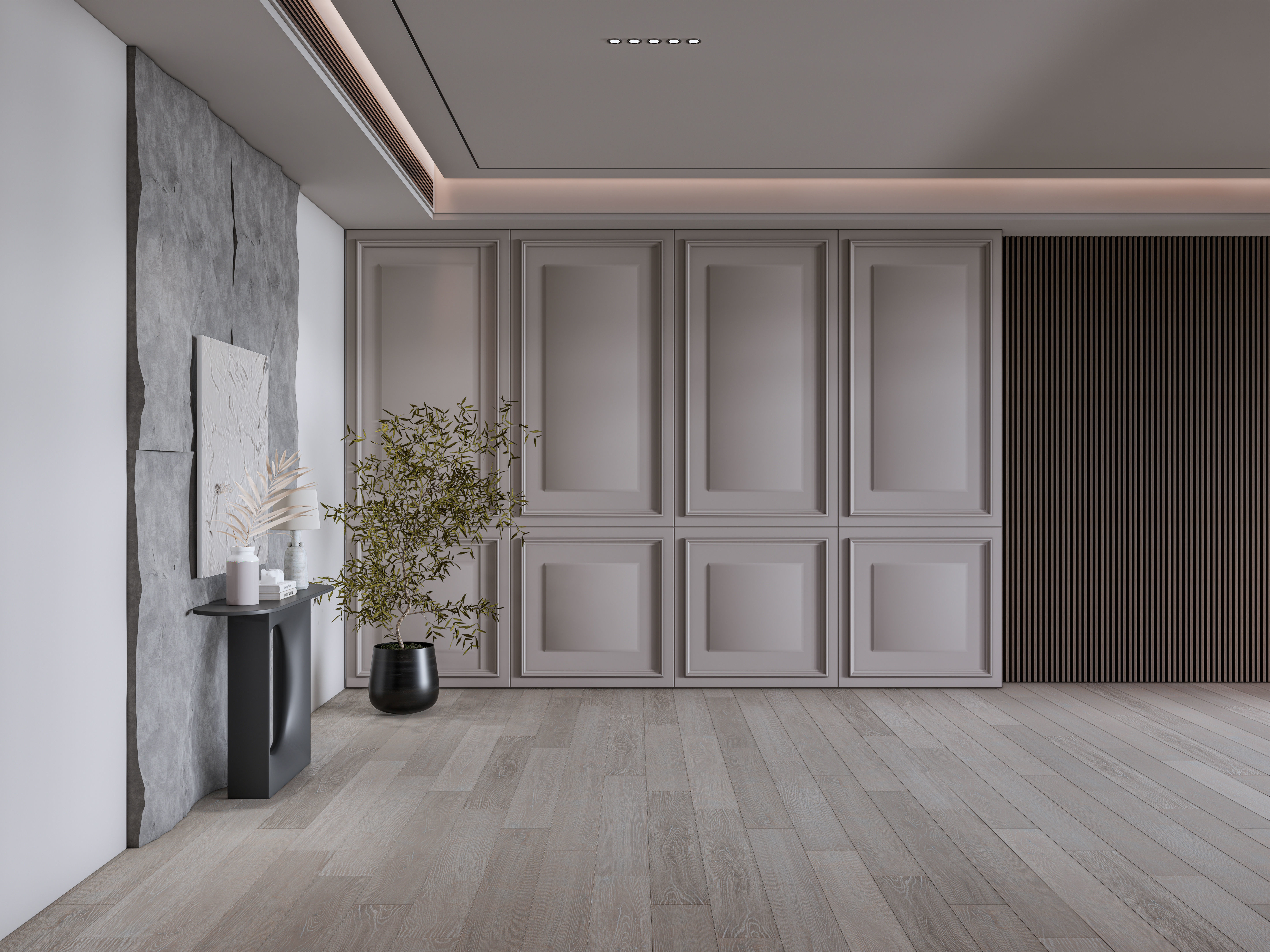 Dining room interior Dining  wall  Dining table full scene 05 3D model_5