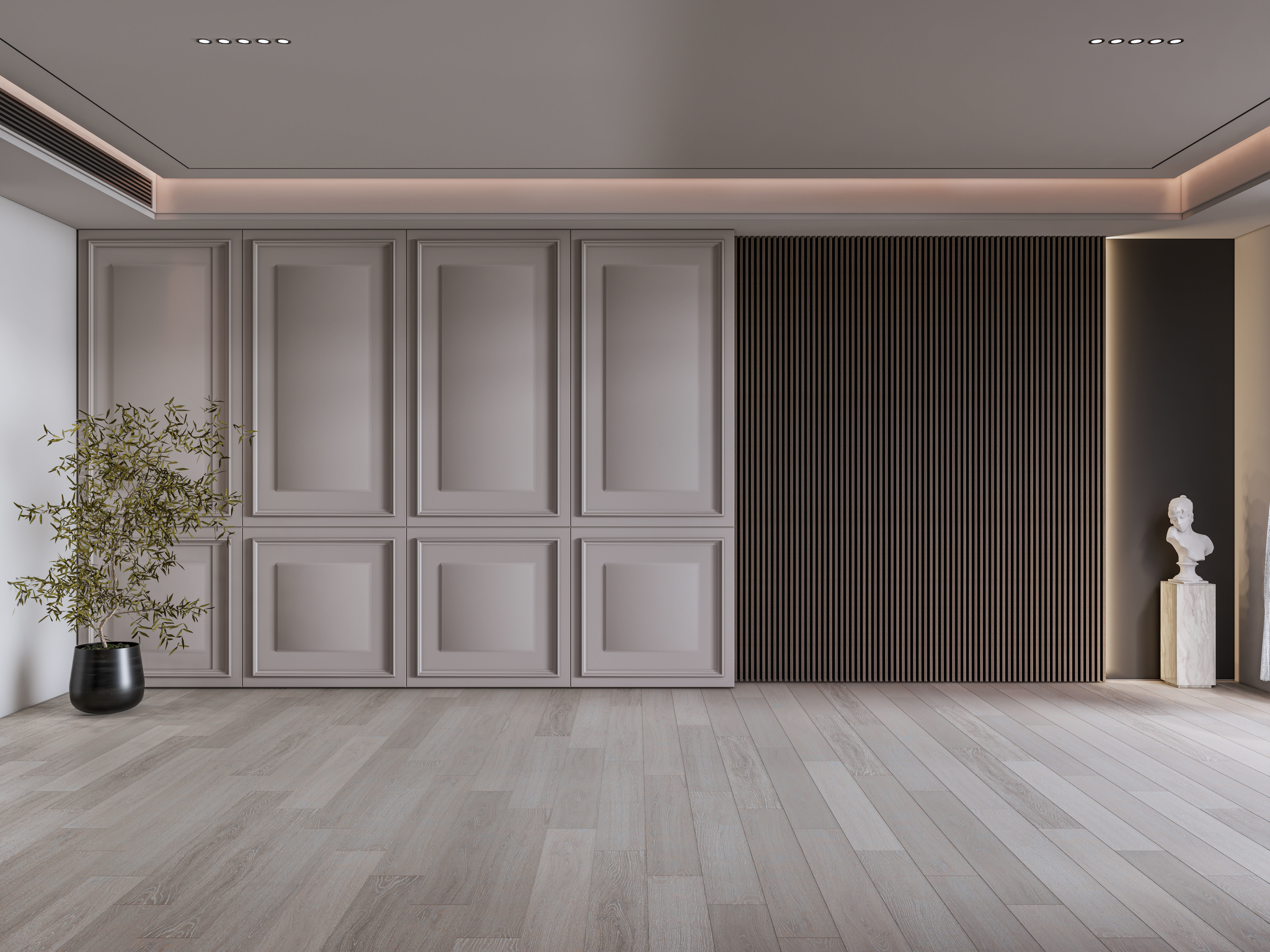 Dining room interior Dining  wall  Dining table full scene 05 3D model_4