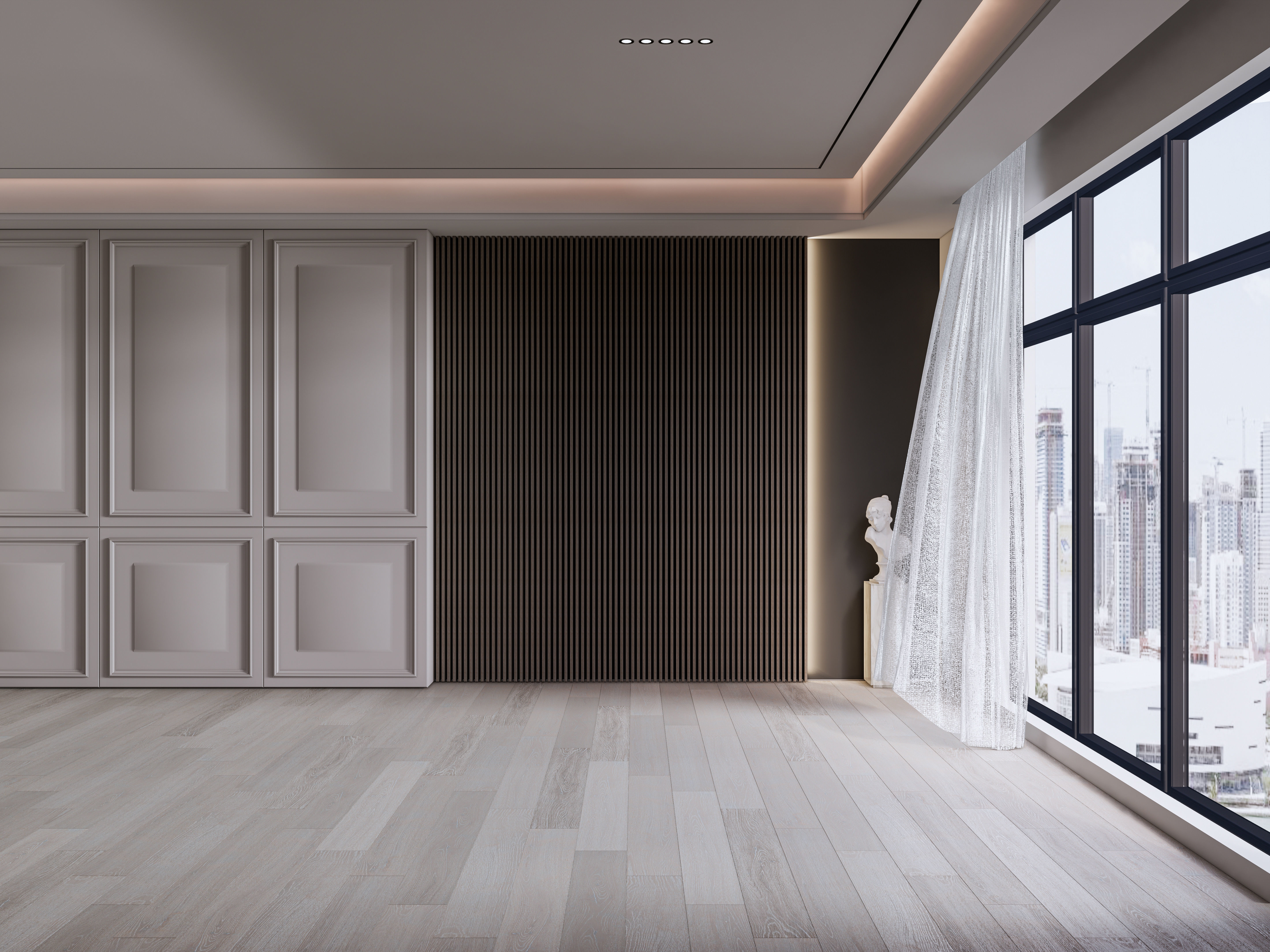 Dining room interior Dining  wall  Dining table full scene 05 3D model_6