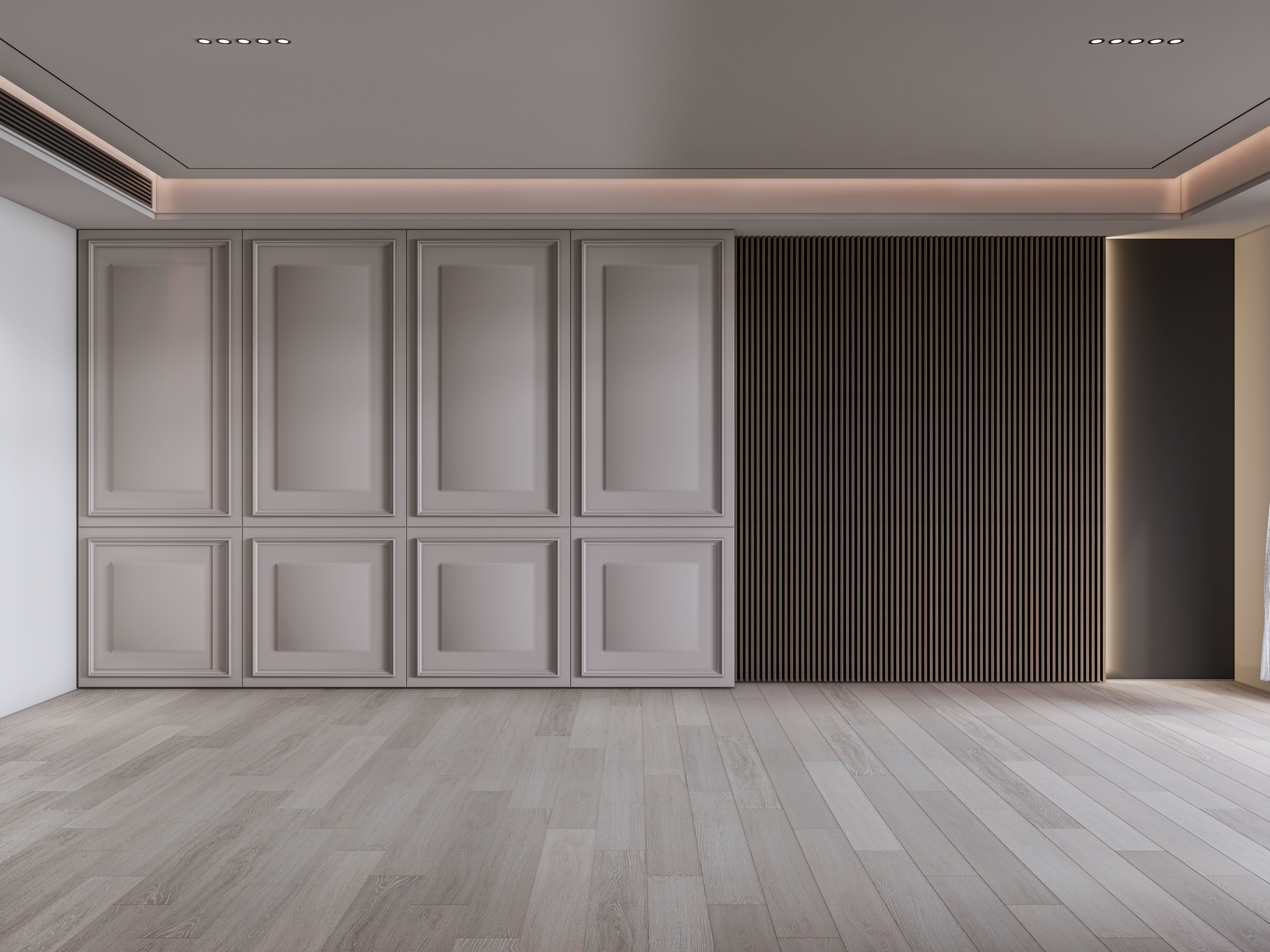 Dining room interior Dining  wall  Dining table full scene 05 3D model_3