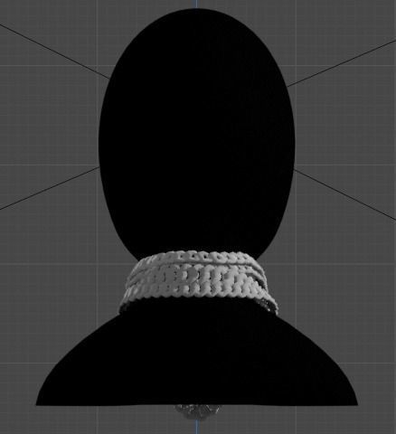 Bring Creativity to your Neck cuban chain Low-poly 3D model_2