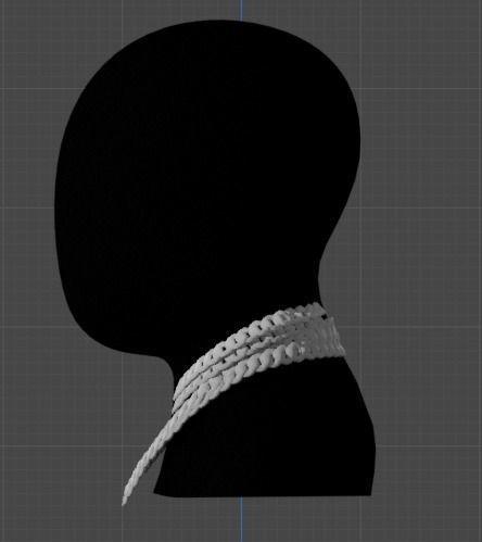 Bring Creativity to your Neck cuban chain Low-poly 3D model_1