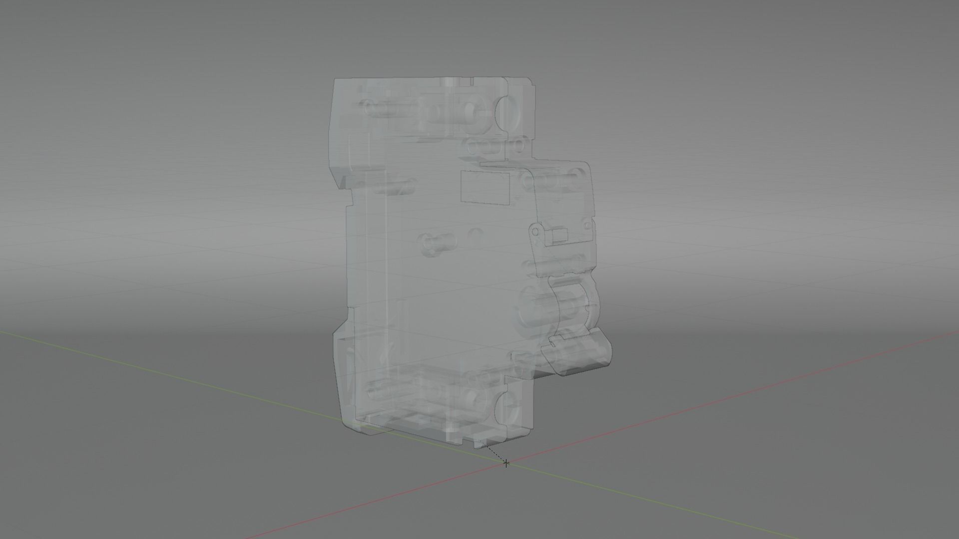 Electrical part 1pole Miniature Circuit Breaker 3D model_17