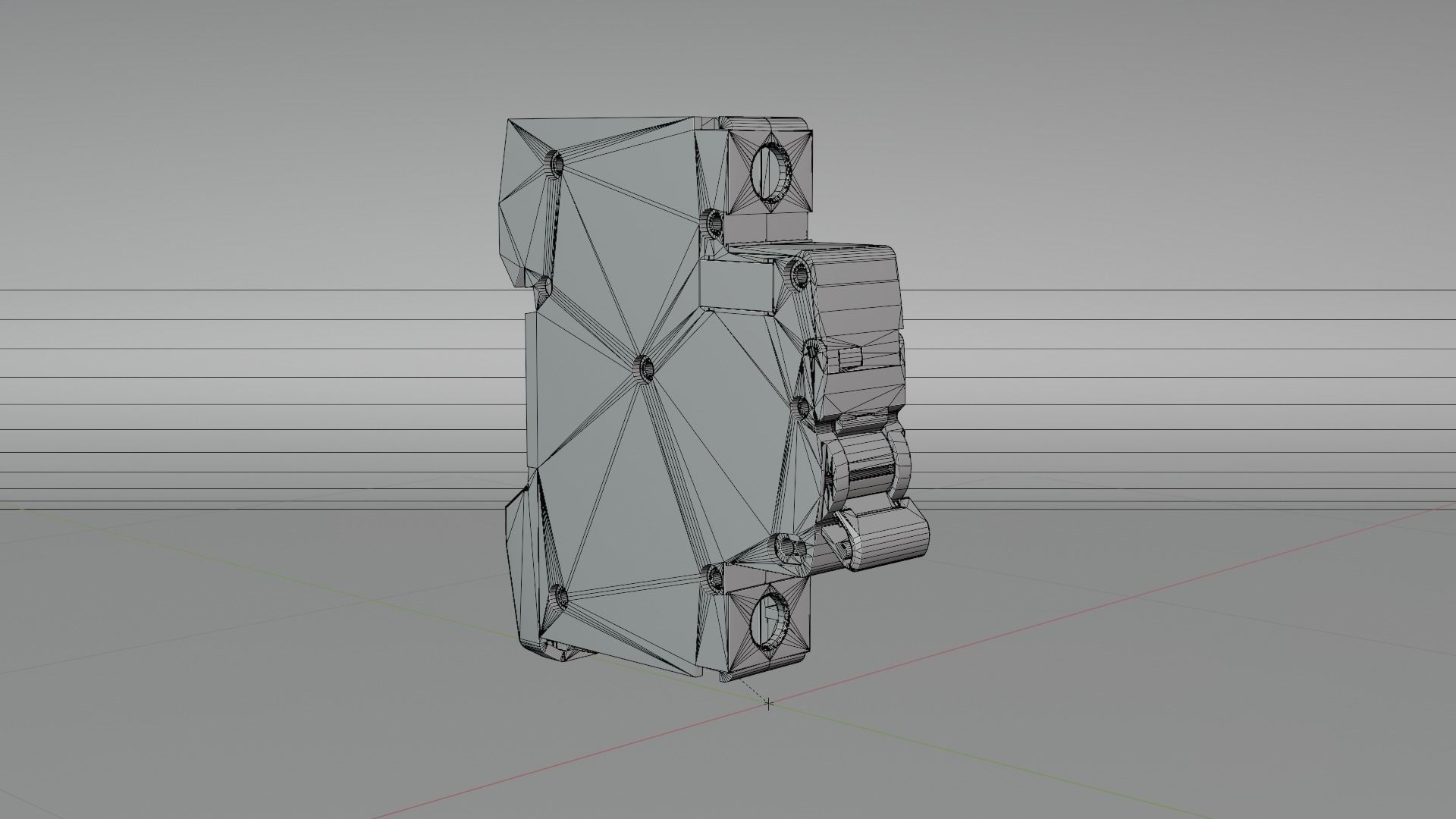 Electrical part 1pole Miniature Circuit Breaker 3D model_16