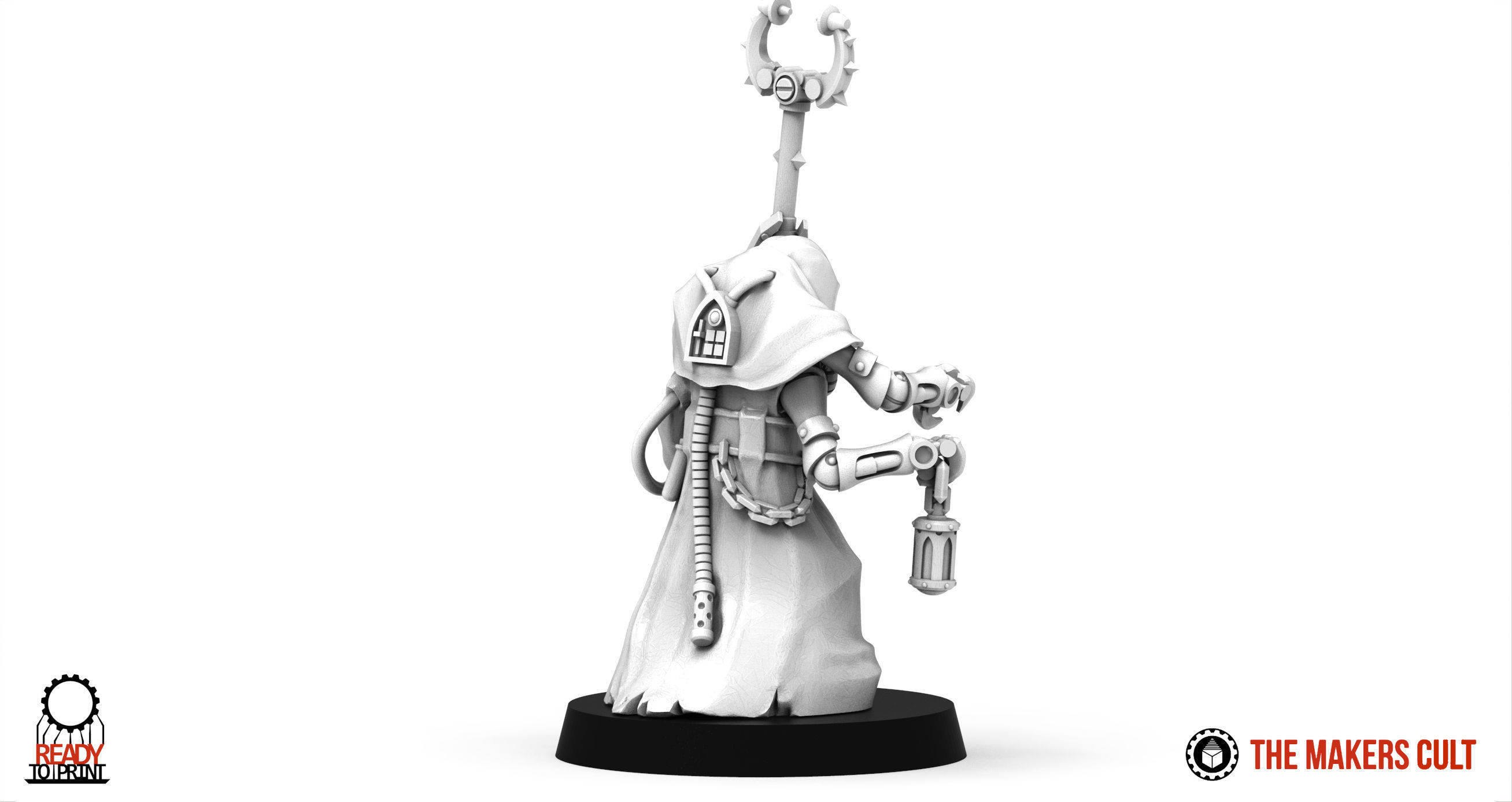 Dark Techno - Wandering Reclaimator Priest 3D print model_4