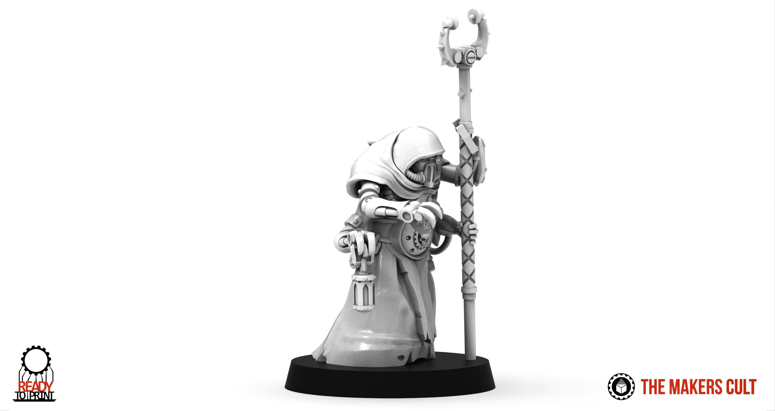 Dark Techno - Wandering Reclaimator Priest 3D print model_2