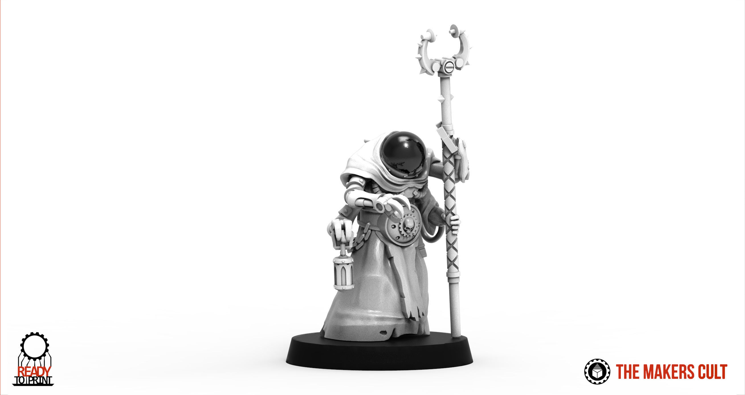 Dark Techno - Wandering Reclaimator Priest 3D print model_1