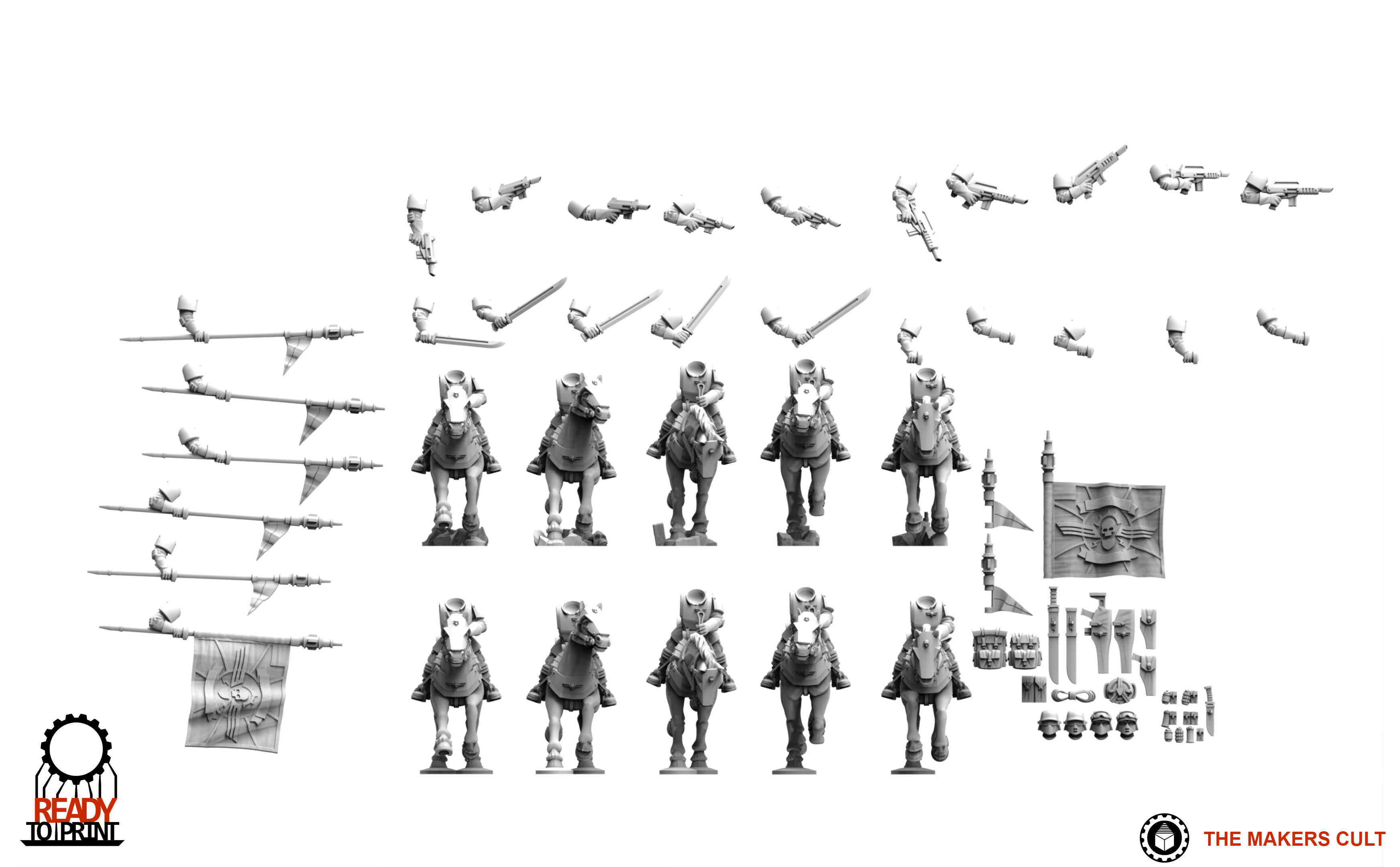 Universal Guard - Cavalry 3D print model_7