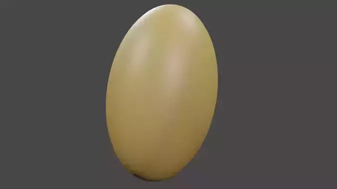 egg with procedural texture Free low-poly 3D model