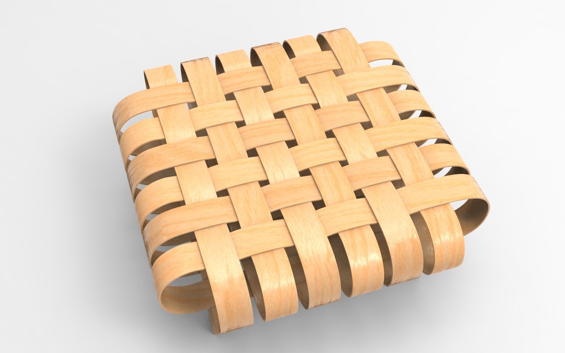 Zaveed Stool Low-poly 3D model_2