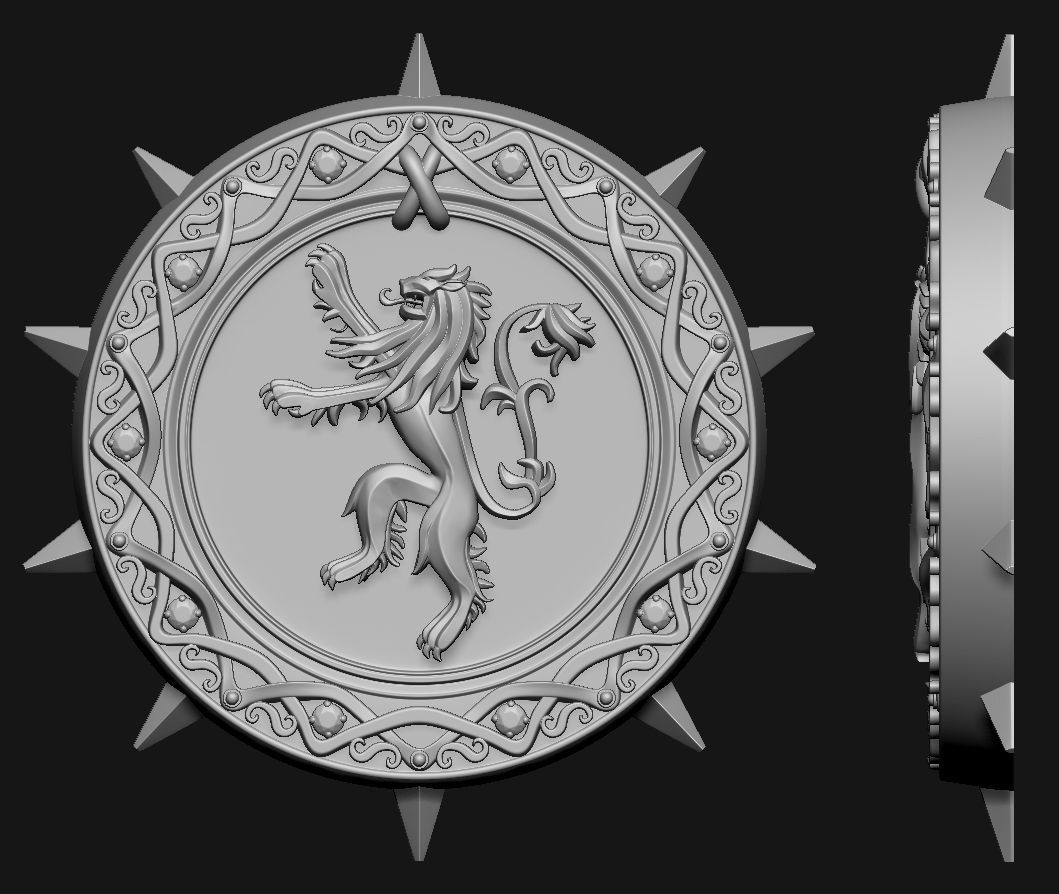 Game of Thrones coats of arms 3D print model_2