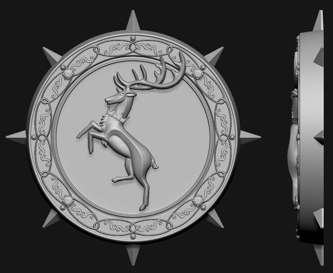 Game of Thrones coats of arms 3D print model_1